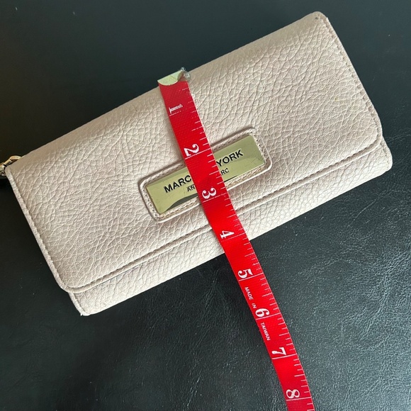 Marc New York (Andrew Marc) Pink  Pebbled Faux Leather Wallet - Picture 16 of 17